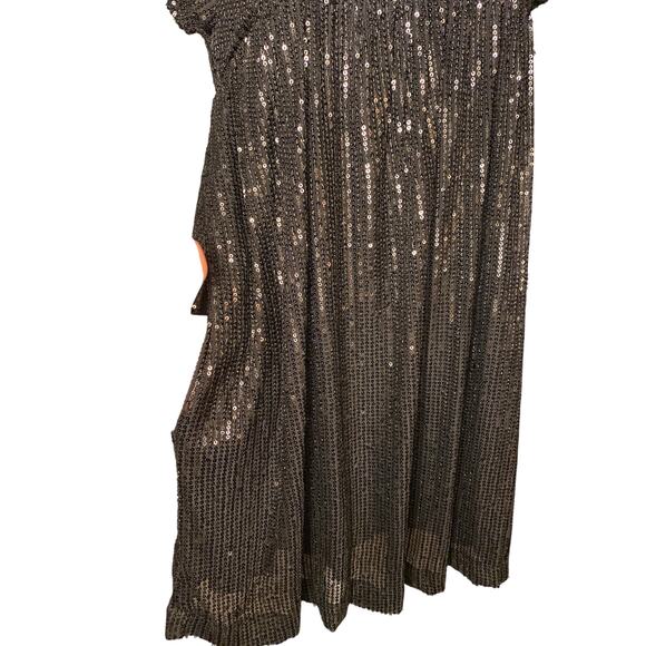 Mustard Seed Sequin Babydoll Mini Dress Size Small  Party Dress  Anthropolgie - Picture 6 of 9